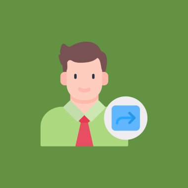 İş adamı vektörü düz illüstrasyon