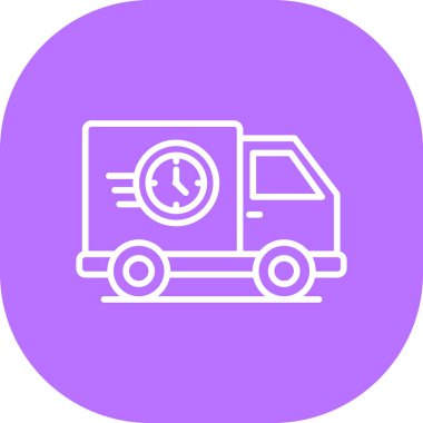 Kamyon. Web simgesi basit illüstrasyon