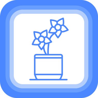 Çiçek ikonu. Web için çiçek vektör simgelerinin basit çizimi