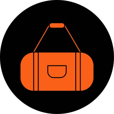 Çanta. Web simgesi basit illüstrasyon