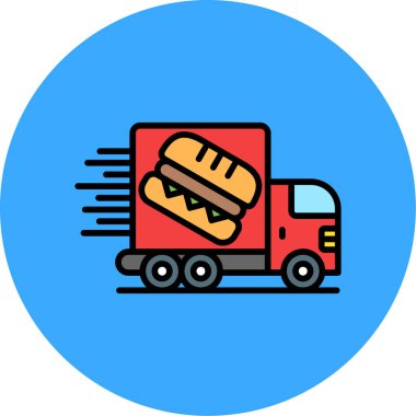 Gıda simgesinin vektör illüstrasyonu