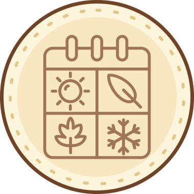 Bitki çemberindeki bir yaprağın vektör çizimi