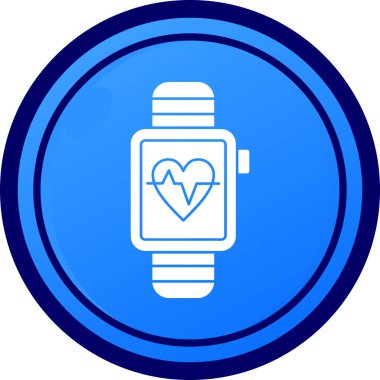 kalp atış hızı simgesi, vektör çizimi