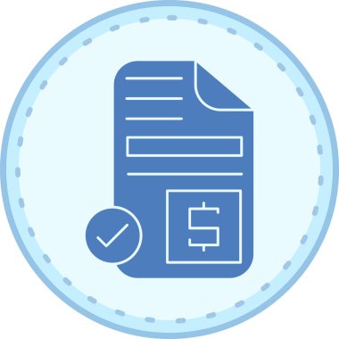 Belge simgesinin vektör illüstrasyonu