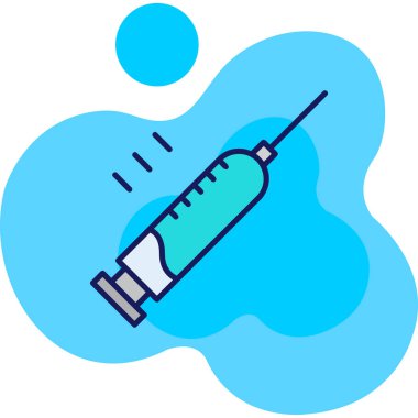 Aşı şırıngası iğne simgesi