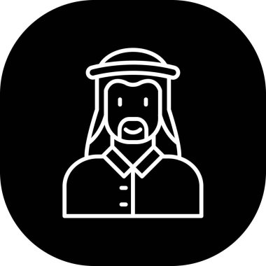 Peçeli bir kızın vektör çizimi