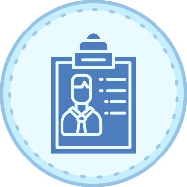 Belgeye sahip bir adamın vektör illüstrasyonu