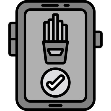 Gıda simgesinin vektör illüstrasyonu