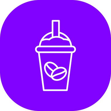 Bir kahve simgesinin vektör çizimi