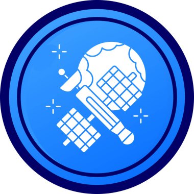 Mavi bir simgenin vektör illüstrasyonu