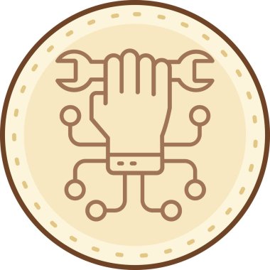 Modern bir simgenin vektör illüstrasyonu