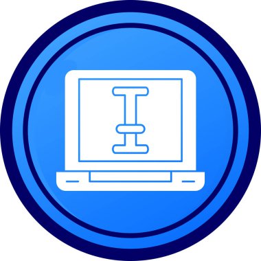 Bilgisayar. Web simgesi basit illüstrasyon