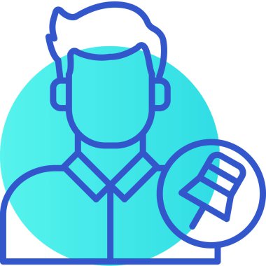 İnsan Avatar. Basit illüstrasyon