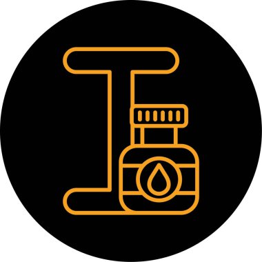 Petrol simgesinin vektör illüstrasyonu