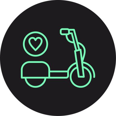 vektör bisiklet simgesi çizimi