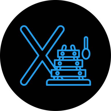 Benzersiz davul makinesi vektör simgesi