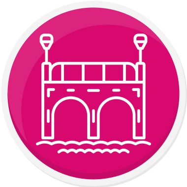 Modern yapı simgesinin vektör illüstrasyonu