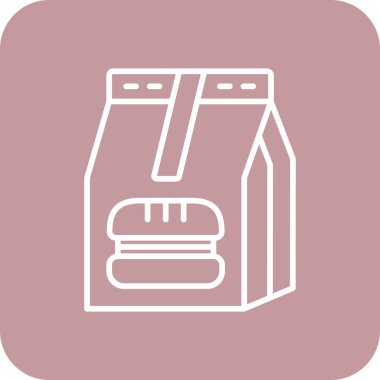 Gıda simgesinin vektör illüstrasyonu