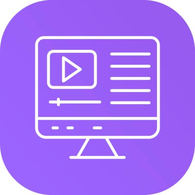 vektör lcd simgesi illüstrasyonu