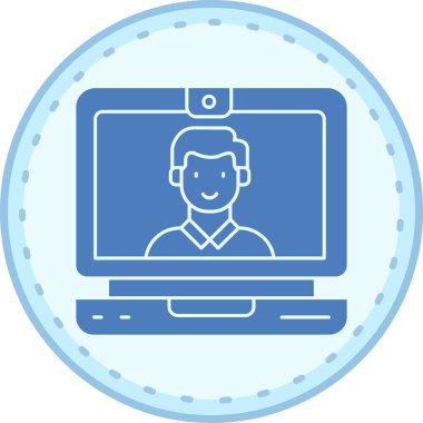 Online eğitim. Basit resimleme