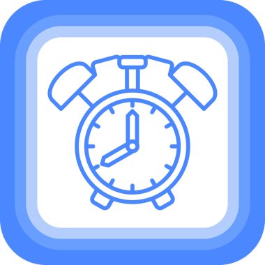 Alarm saati. Web simgesi basit illüstrasyon