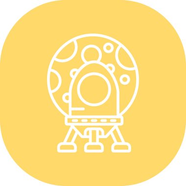 Bir robot simgesinin vektör illüstrasyonu