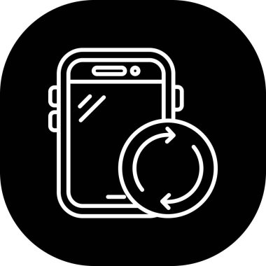 Vektör Mobil simge illüstrasyonu