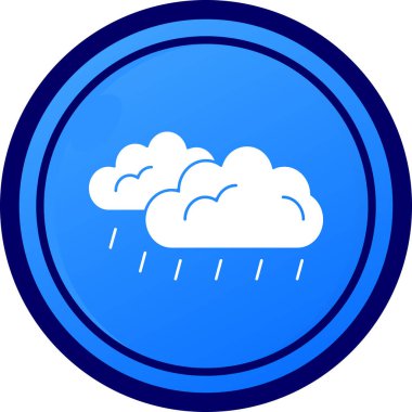 Bulut. Web simgesi basit tasarım