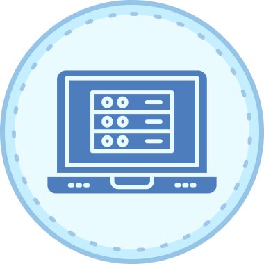 Bilgisayar ekranı. Web tasarımı basit illüstrasyon