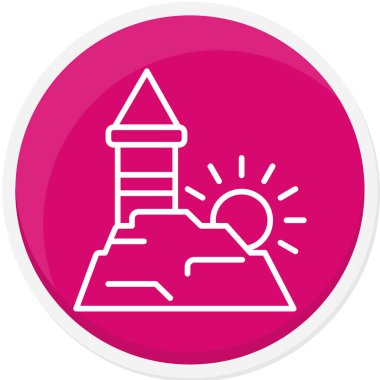 Deniz fenerinin vektör simgesi