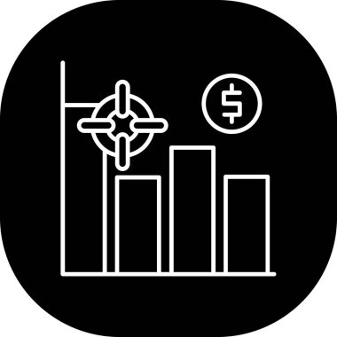 Mobil proje, ticari yapı için vektör simgesi