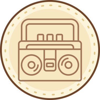 Modern b 'nin vektör illüstrasyonu simge müziğinden yoksun