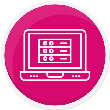 bilgisayar vektör simgesi modern basit illüstrasyon