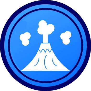 Volkan simgesi vektör illüstrasyonu