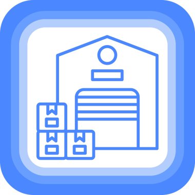 Bina. Web simgesi basit illüstrasyon