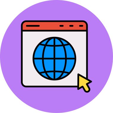 tarayıcı web simge vektör çizim