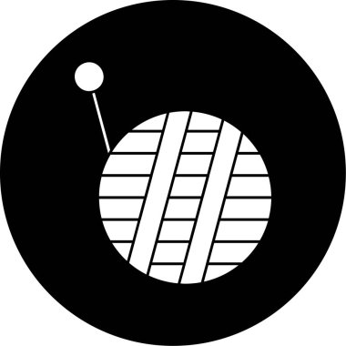 Bir top simgesinin vektör illüstrasyonu