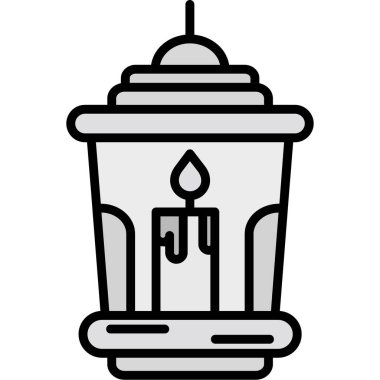 mum ışığı simgesi, vektör illüstrasyonu