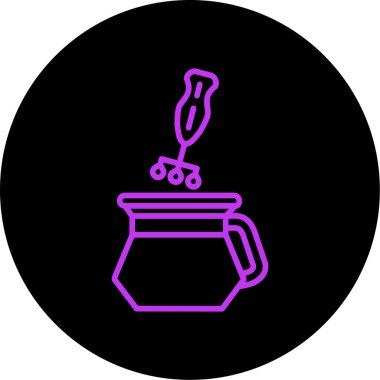 Gıda simgesinin vektör illüstrasyonu