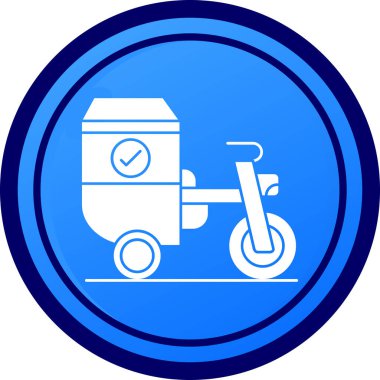 Moda stili izole edilmiş arka planda motosiklet simgesi