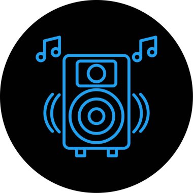 Müzik simgesinin vektör illüstrasyonu