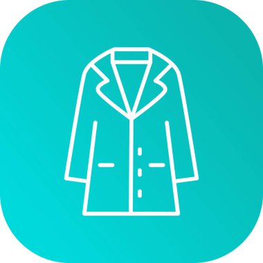 güzel ceket vektör çizgisi simgesi