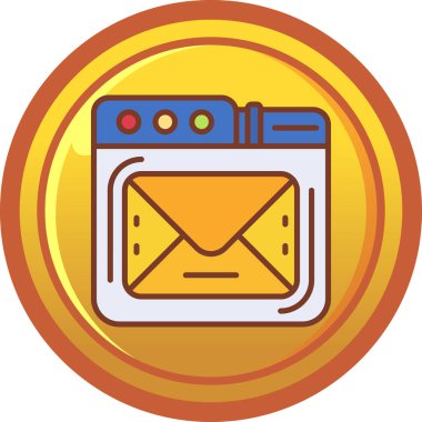 posta zarfı vektör simgesi