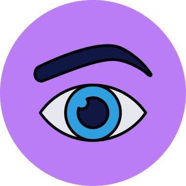 Göz. Web simgesi basit illüstrasyon