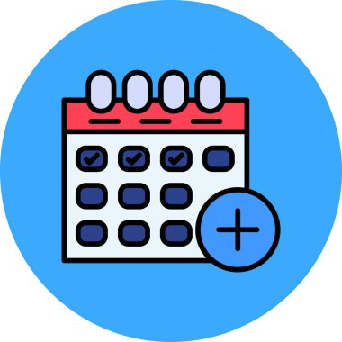 Takvim. Web simgesi basit illüstrasyon