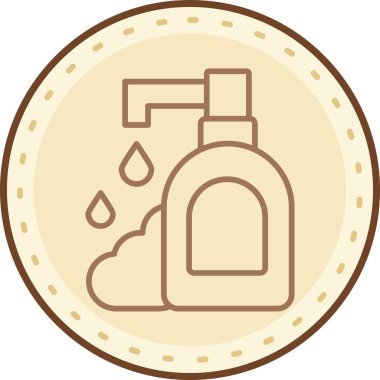 Şişe. Web simgesi vektör illüstrasyonu