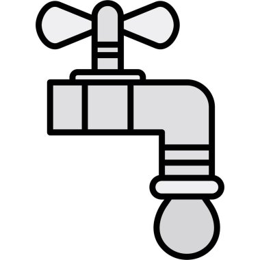 Duş. Web simgesi basit illüstrasyon