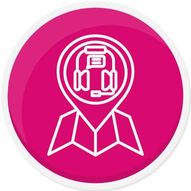 robot. Web simgesi basit illüstrasyon