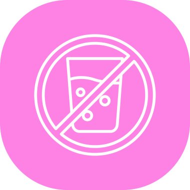 Benzersiz içecek ikonu vektör illüstrasyonu