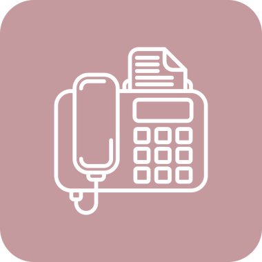 Telefon simgesi vektör illüstrasyonu